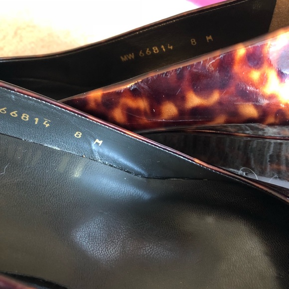 ⭐️2X HP⭐️Stuart Weitzman Semi Wedge Tortoise Shell - Picture 5 of 8